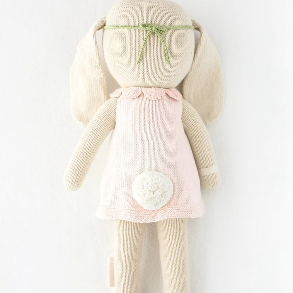 Hannah The Bunny Hand-Knit Doll Blush