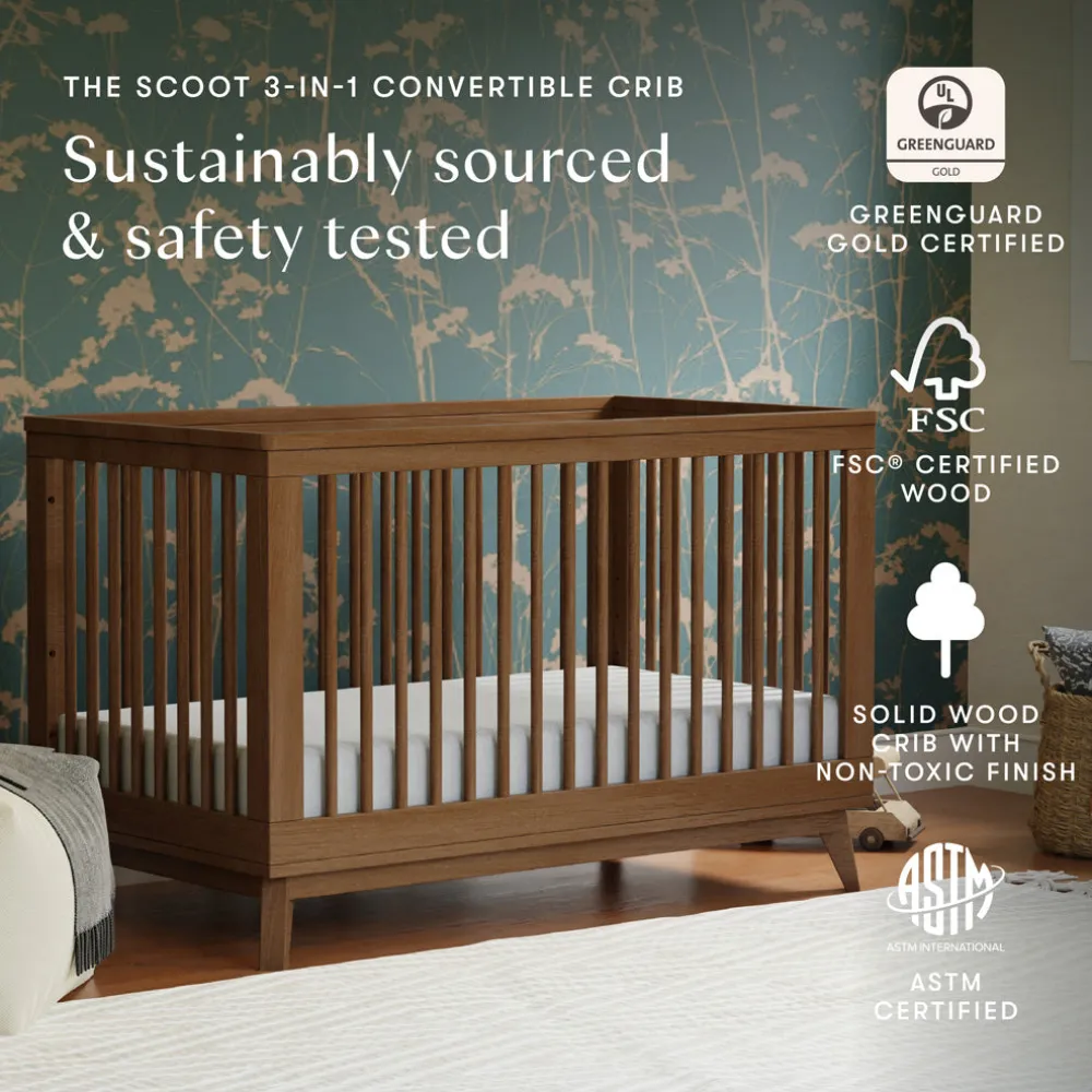 Scoot 3-in-1 Convertible Crib + Toddler Rail