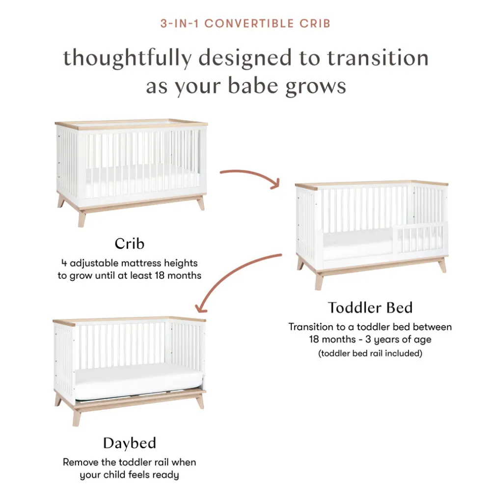 Scoot 3-in-1 Convertible Crib + Toddler Rail
