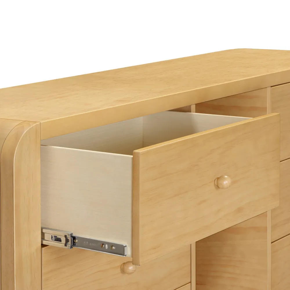 TipToe 6-Drawer Extra Wide Assembled Dresser with Cubbies (62")