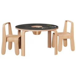 Woody Chalkboard Table